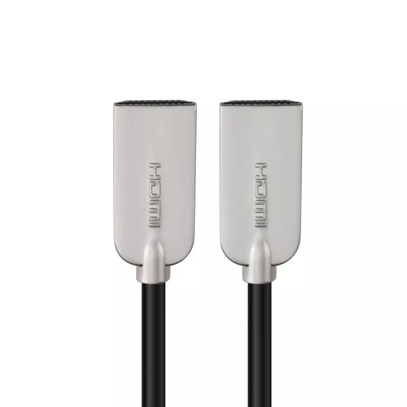 Microconnect HDMISUPERSLIM1M HDMI-Kabel 1 m HDMI Typ A (Standard) Schwarz, Metallic