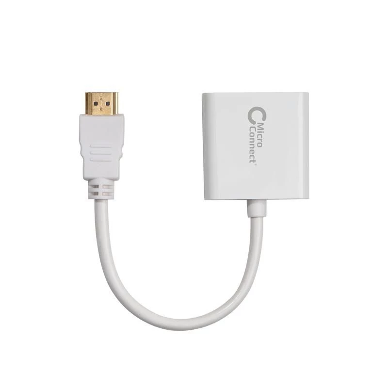 Microconnect HDMVGA1 Videokabel-Adapter 0,15 m HDMI Typ A (Standard) VGA (D-Sub) Weiß