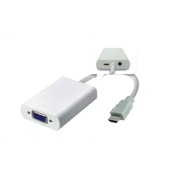 Microconnect HDMVGA2 Videokabel-Adapter 0,15 m HDMI Typ A (Standard) VGA (D-Sub) Weiß