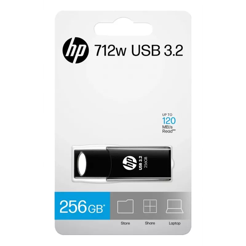 HP 712w USB-Stick 256 GB USB Typ-A 3.2 Gen 1 (3.1 Gen 1) Schwarz