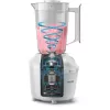 Tischmixer Philips HR2041/00 — 450 W, 1,9-L-Kunststoffbehälter, Edelstahlmesser, weiß