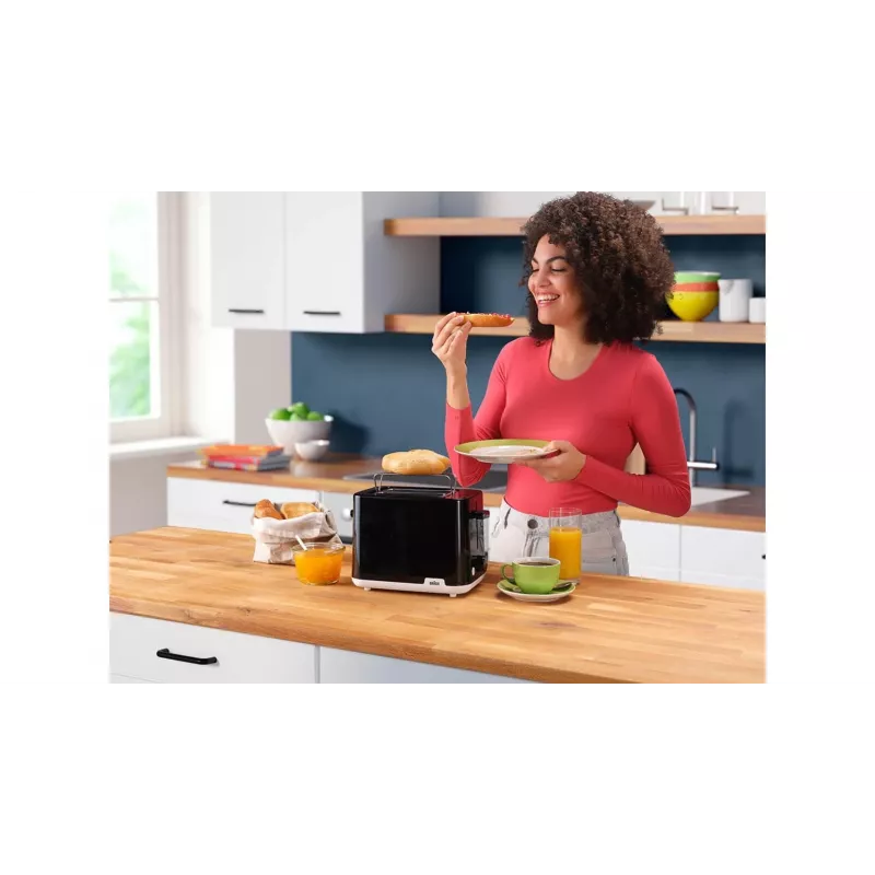 Braun HT1010BK Toaster 2 Scheiben, 900 W, schwarz