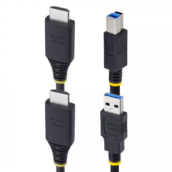 StarTech.com 1,8 m HDMI und USB 5 Gbit/s KVM-Kabel, 4K 60Hz, HDMI 2.0 und USB Kombokabel für KVM-Switches