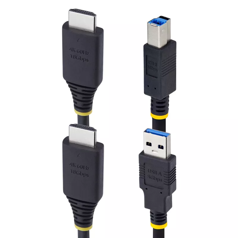 StarTech.com 1,8 m HDMI und USB 5 Gbit/s KVM-Kabel, 4K 60Hz, HDMI 2.0 und USB Kombokabel für KVM-Switches