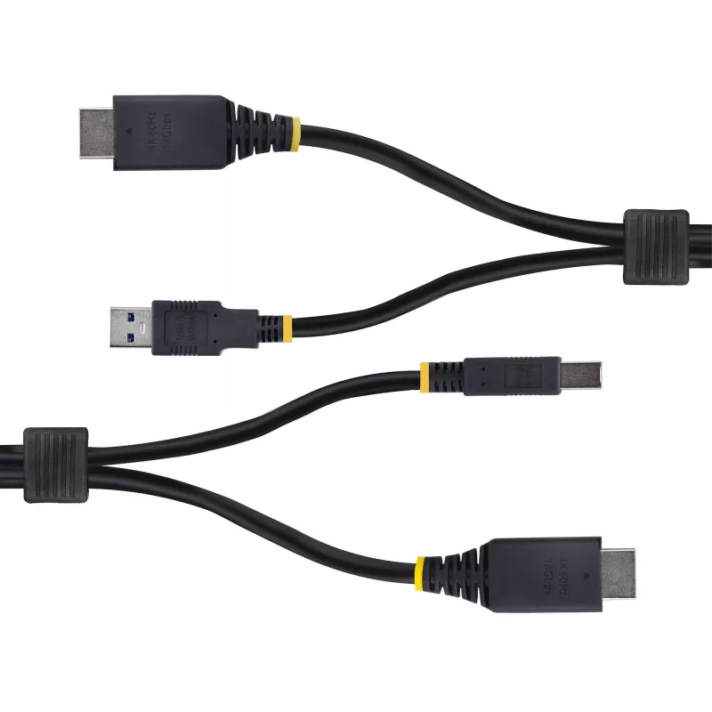 StarTech.com 1,8 m HDMI und USB 5 Gbit/s KVM-Kabel, 4K 60Hz, HDMI 2.0 und USB Kombokabel für KVM-Switches