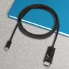 Techly Adapterkabel USB-C Stecker auf HDMI 2.0 4K Stecker 2 m Schwarz