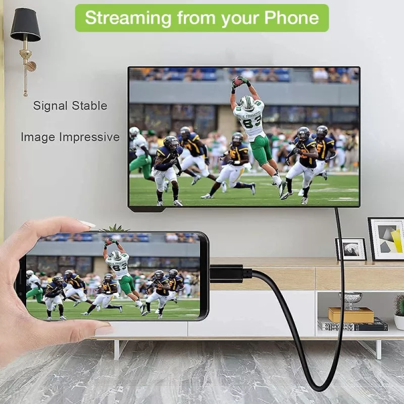 Techly Adapterkabel USB-C Stecker auf HDMI 2.0 4K Stecker 2 m Schwarz