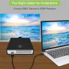 Techly Adapterkabel USB-C Stecker auf HDMI 2.0 4K Stecker 2 m Schwarz