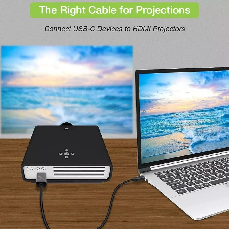 Techly Adapterkabel USB-C Stecker auf HDMI 2.0 4K Stecker 2 m Schwarz