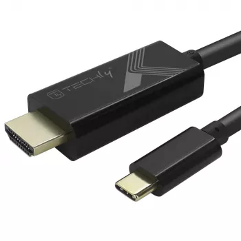 Techly IADAP-USBC-HDMI5TY Videokabel-Adapter 5 m USB Typ-C HDMI Typ A (Standard) Schwarz