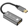 Techly IADAP-USBC-HDMI8 USB-Grafikadapter 7680 x 4320 Pixel Schwarz, Silber