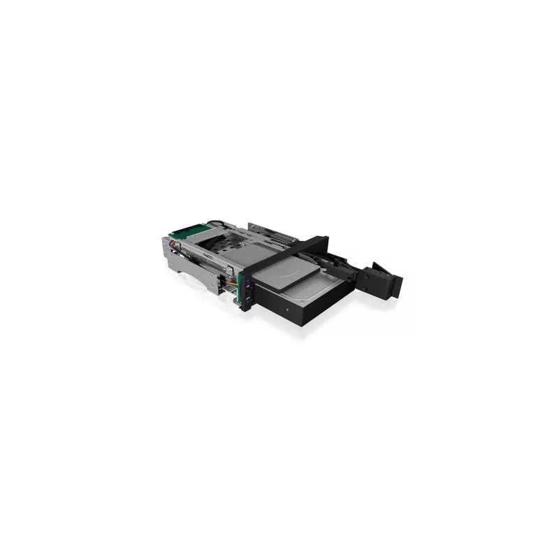 ICY BOX IB-173SSK 2-fach Wechselrahmen für 1x 2,5 und 1x 3,5 SATA/SAS Festplatten