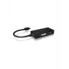 ICY BOX IB-AC1032 Mini DisplayPort DVI-D + VGA (D-Sub) + HDMI Schwarz
