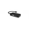 ICY BOX IB-AC1032 Mini DisplayPort DVI-D + VGA (D-Sub) + HDMI Schwarz