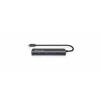 Interface-Hub RAIDSONIC IB-AC6405-C USB 3.2 Gen 1 Type-C Schwarz