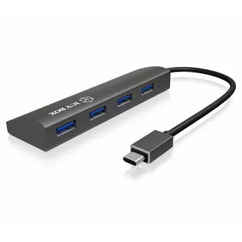 Interface-Hub RAIDSONIC IB-AC6405-C USB 3.2 Gen 1 Type-C Schwarz