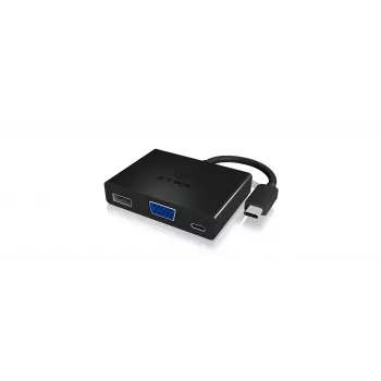 ICY BOX IB-DK4032-CPD USB-C auf VGA Multiport-Adapter