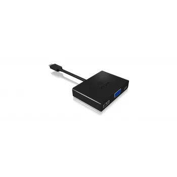 ICY BOX IB-DK4032-CPD USB-C auf VGA Multiport-Adapter