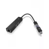 ICY BOX IB-HUB1439-LAN Kabelgebunden USB 3.2 Gen 1 (3.1 Gen 1) Typ-A Schwarz