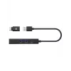 ICY BOX IB-HUB1439-LAN Kabelgebunden USB 3.2 Gen 1 (3.1 Gen 1) Typ-A Schwarz