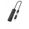 ICY BOX IB-HUB1439-LAN Kabelgebunden USB 3.2 Gen 1 (3.1 Gen 1) Typ-A Schwarz