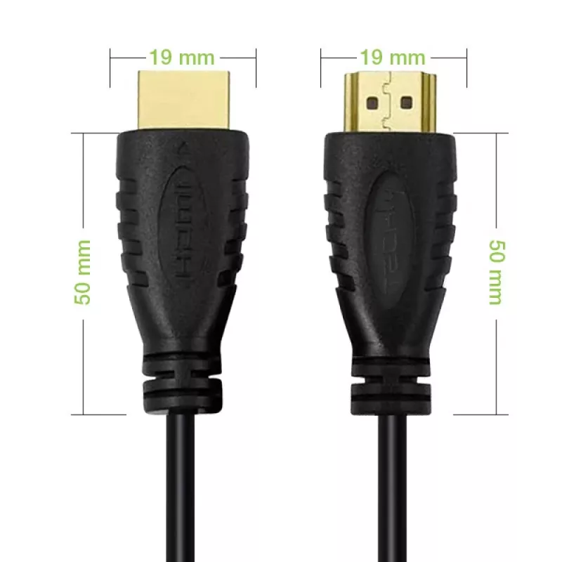 Techly HDMI 2.0 Kabel A/A M/M 9m Schwarz 18 Gbit/s 3D