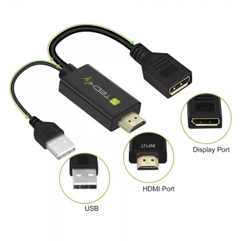 Video Signal Converter Techly ICOC HDMI-DP12A 4096x2160 120Hz