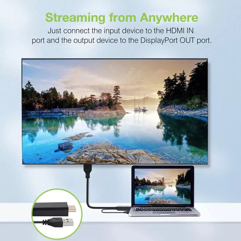 Video Signal Converter Techly ICOC HDMI-DP12A 4096x2160 120Hz