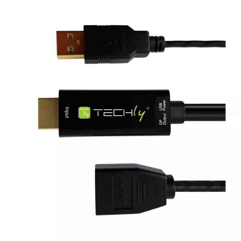 Video Signal Converter Techly ICOC HDMI-DP12A 4096x2160 120Hz