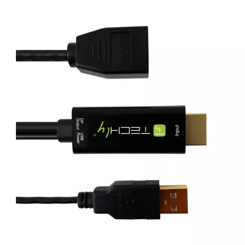 Video Signal Converter Techly ICOC HDMI-DP12A 4096x2160 120Hz
