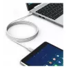 Techly ICOC-MU4-20G240W2 USB-Kabel USB4 Gen 2x2 2 m USB C Weiß