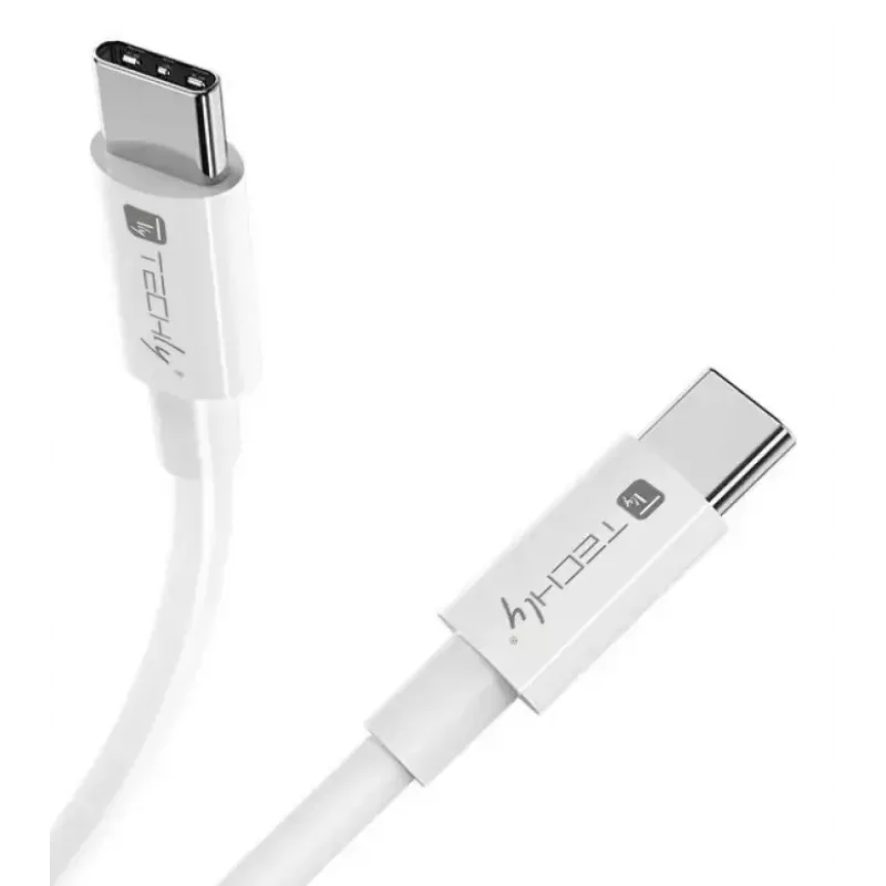 Techly ICOC-MU4-20G240W2 USB-Kabel USB4 Gen 2x2 2 m USB C Weiß