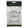 Techly ICOC-MU4-40G240W1 USB-Kabel USB4 Gen 3x2 1 m USB C Weiß