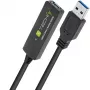 Techly ICUR30100G USB-Kabel USB 3.2 Gen 1 (3.1 Gen 1) 10 m USB A Schwarz