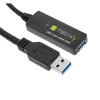 Techly ICUR30100G USB-Kabel USB 3.2 Gen 1 (3.1 Gen 1) 10 m USB A Schwarz
