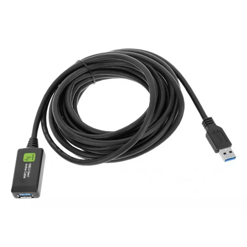 Techly ICUR3050G USB-Kabel USB 3.2 Gen 1 (3.1 Gen 1) 5 m USB A Schwarz