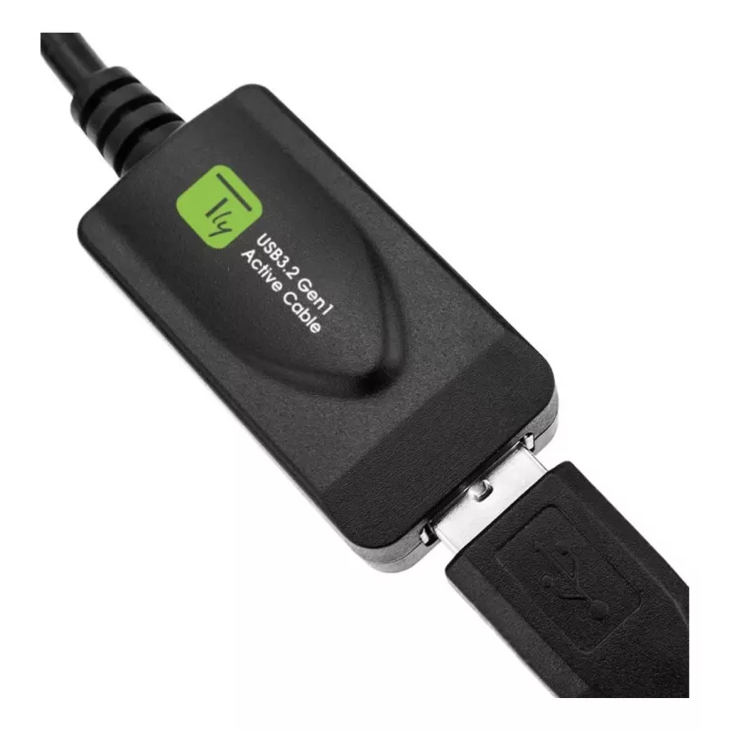 Techly ICUR3050G USB-Kabel USB 3.2 Gen 1 (3.1 Gen 1) 5 m USB A Schwarz