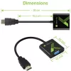 Techly Kabelkonverter-Adapter HDMI auf VGA mit Audio IDATA HDMI-VGA2A