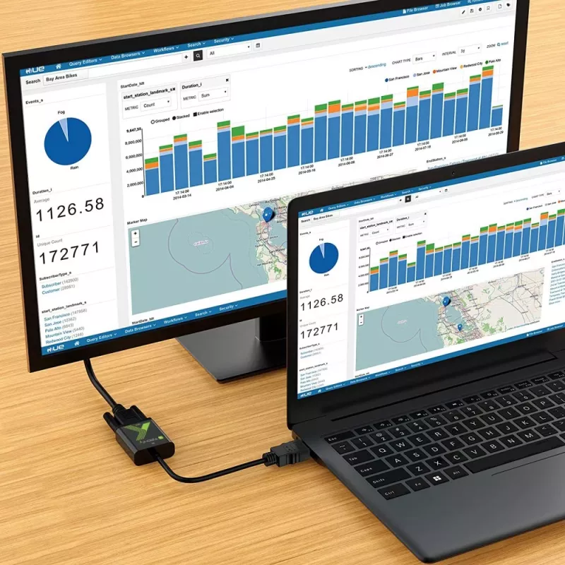 Techly Kabelkonverter-Adapter HDMI auf VGA mit Audio IDATA HDMI-VGA2A