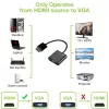 Techly Kabeladapter Konverter HDMI zu VGA mit Micro USB und Audio IDATA HDMI-VGA2AU