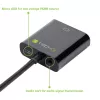 Techly Kabeladapter Konverter HDMI zu VGA mit Micro USB und Audio IDATA HDMI-VGA2AU