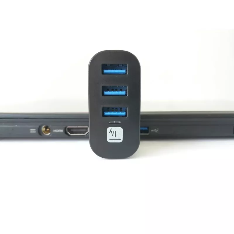 Techly IUSB3-HUB3-ROTB Interface Hub USB 3.2 Gen 1 (3.1 Gen 1) Type-A 5000 Mbit/s Schwarz