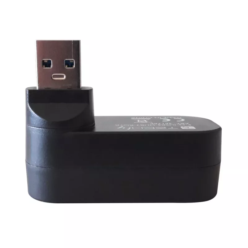 Techly IUSB3-HUB3-ROTB Interface Hub USB 3.2 Gen 1 (3.1 Gen 1) Type-A 5000 Mbit/s Schwarz