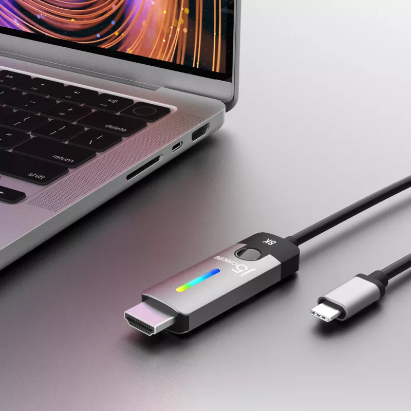 j5create JCC157-N USB-C auf HDMI 2.1 8K Kabel 1,79 m
