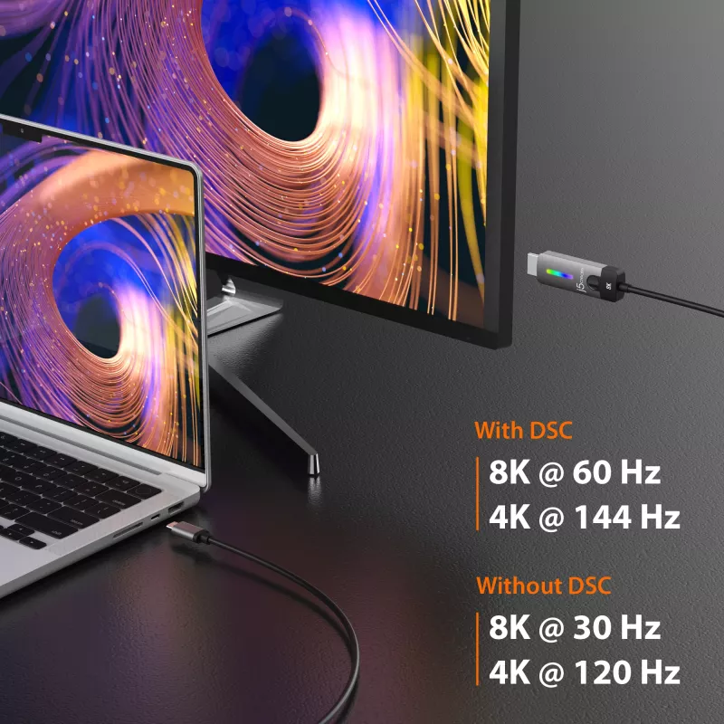 j5create JCC157-N USB-C auf HDMI 2.1 8K Kabel 1,79 m