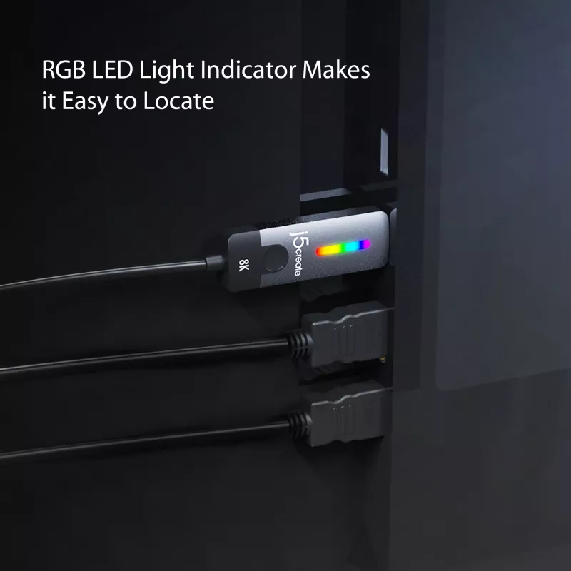 j5create JCC157-N USB-C auf HDMI 2.1 8K Kabel 1,79 m