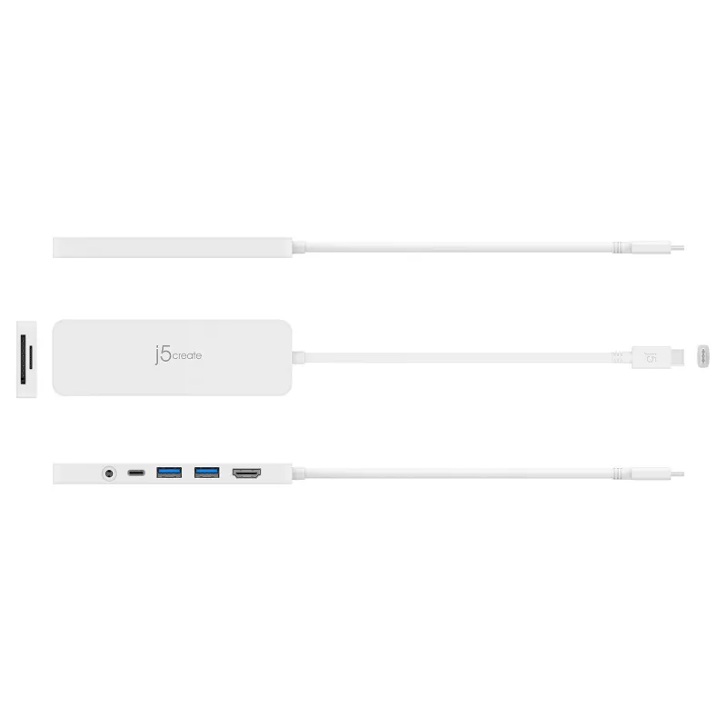 USB-C Multi Adapter j5create JCD373-N 60W Power Delivery 4K