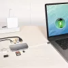 j5create JCD383 USB-C™ 9-in-1 Multi-Adapter, Silber und Weiß
