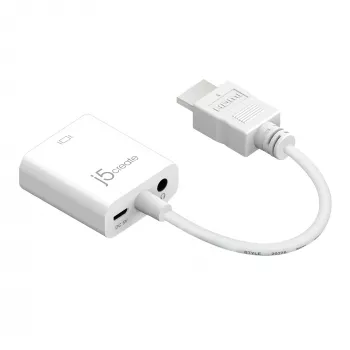 j5create JDA213 HDMI zu VGA Adapter Weiß 0,1m 1920x1080P