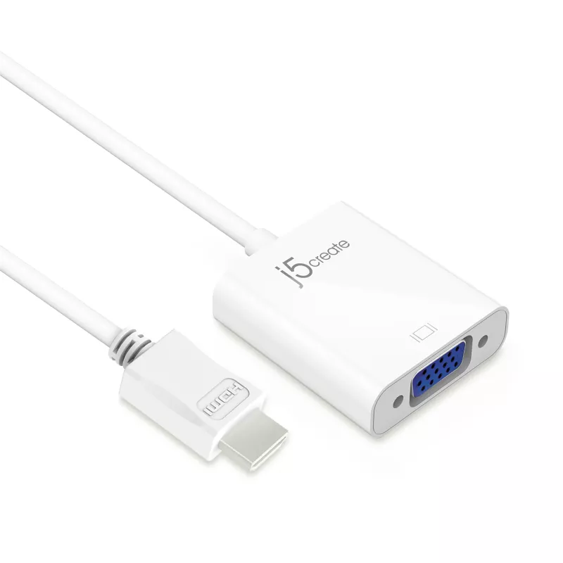 j5create JDA213 HDMI zu VGA Adapter Weiß 0,1m 1920x1080P